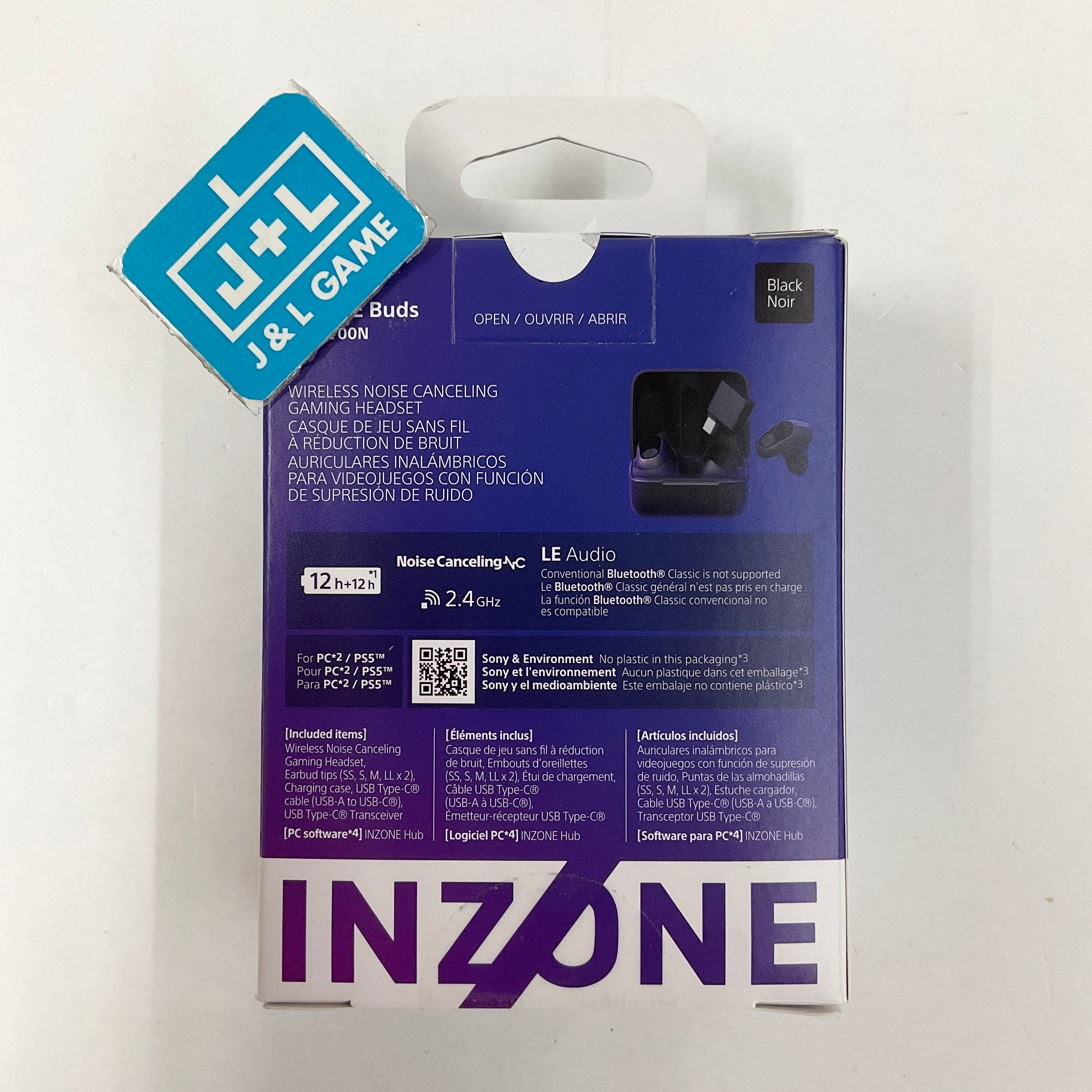 Sony INZONE Buds (WF-G700N Black) - (PS5) Playstation 5 | J&L Game