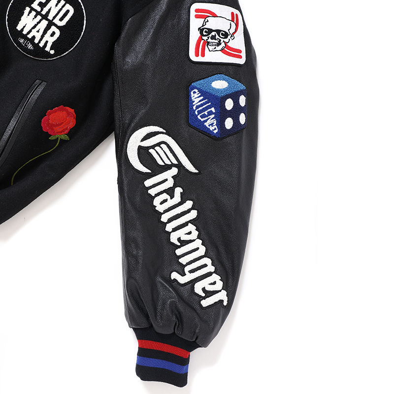 CHALLENGER/15th VARSITY JACKET（BLACK）［15周年ヴァーシティJKT-24
