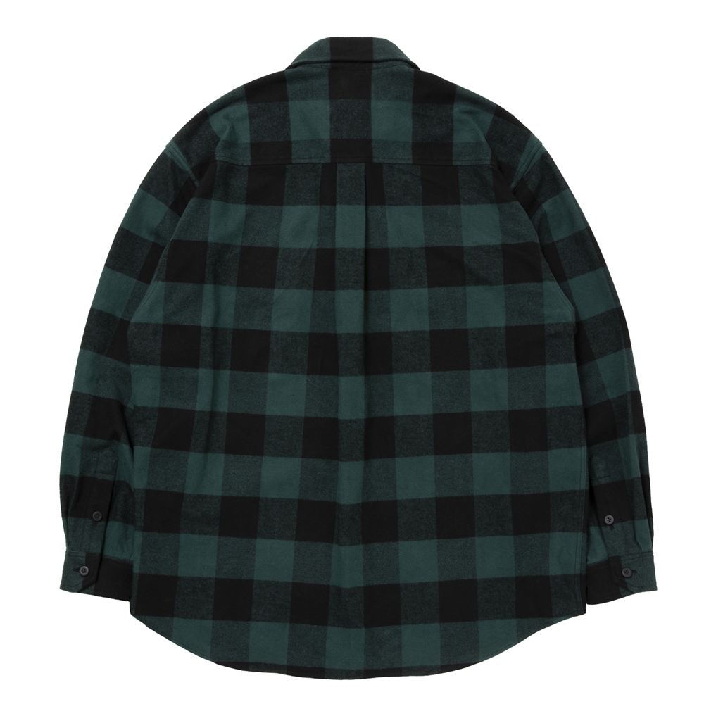 30％OFF】ROTTWEILER/R9 BUFFALO CHECK SHIRT（GREEN）［バッファロー