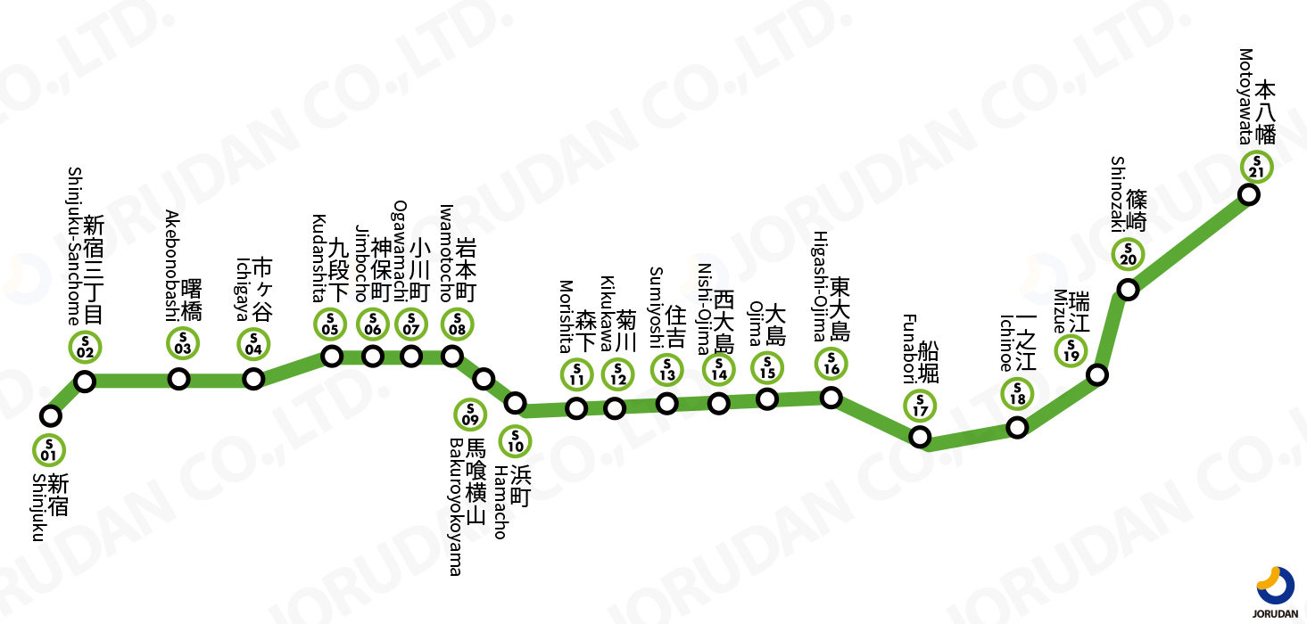 激レア】No.29 都営新宿線列車運行図表 激レア】No.29 都営新宿線列車