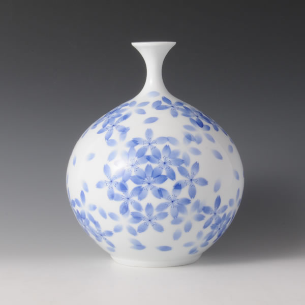 有田焼 源右衛門 壺 染付桜文 源右衛門 壺 染付桜文 有田焼 源右衛門