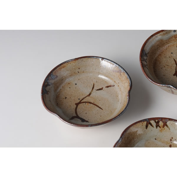 唐津焼 古唐津 帆柱窯 絵唐津 盃 仕覆付 時代箱付 C R7522 【公式通販】