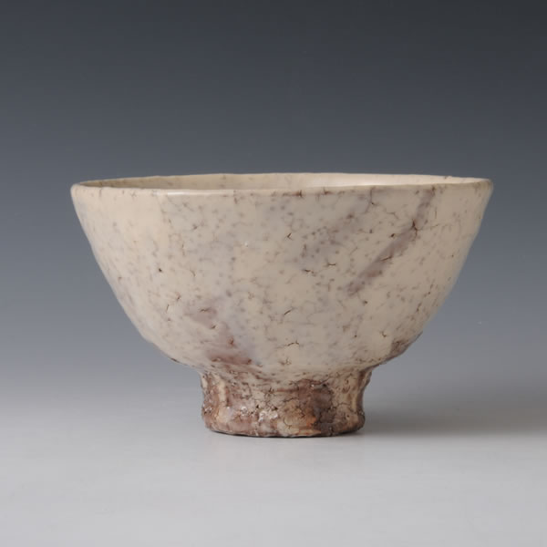 松林庵 玉村登陽造 萩茶碗 茶道具 共箱 共布 栞 萩焼 抹茶碗