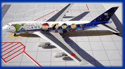 全日空 スヌーピージェット 飛行機模型 ANA ボーイング747 1/200 ANA
