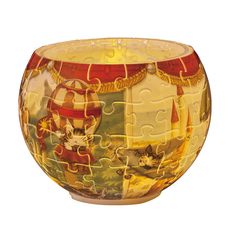 YAM-2201-72 わちふぃーるど ランプシェードパズル ダヤン、空の旅へ