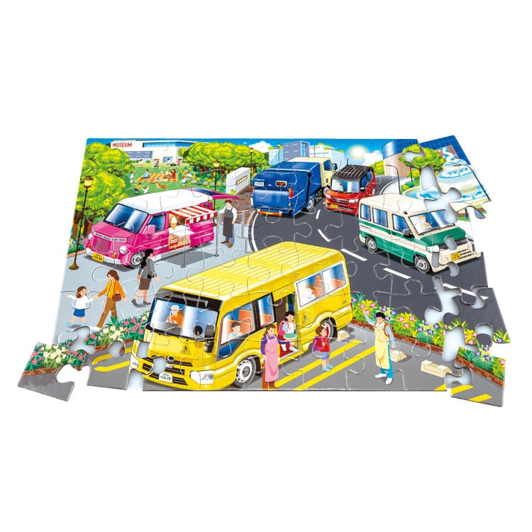 KMN-JP-44 STEP4 いろいろな場面ではたらく車 54/70/88ピース くもん