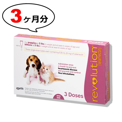 レボリューション 6% 子犬子猫 フィラリア ノミ 鉤虫 回虫