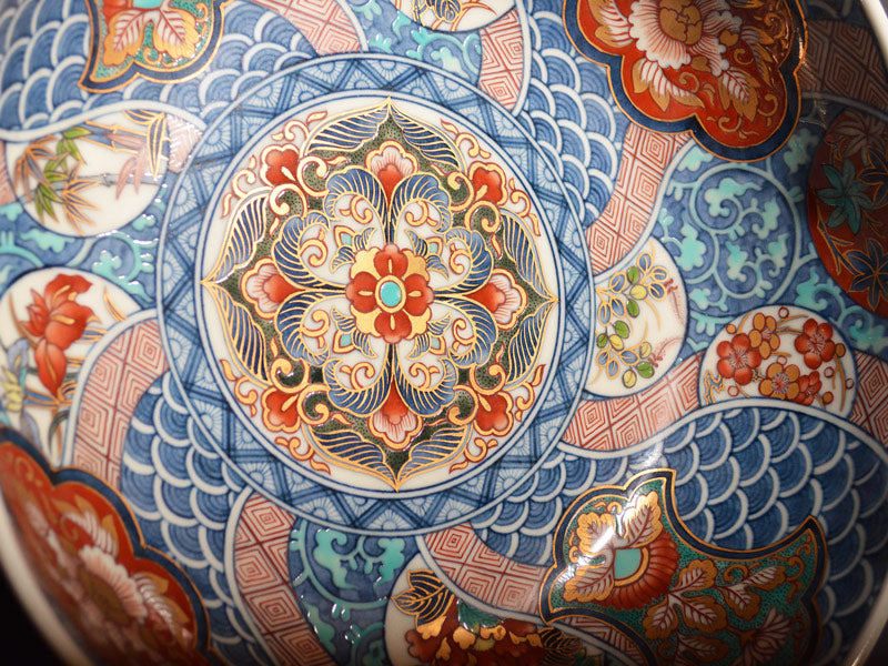 古伊万里 絵皿 金欄色絵 鳳凰桐紋 富貴長春 5客 江戸 大聖寺・九谷焼