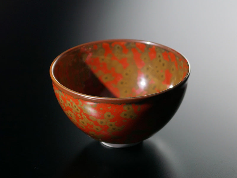 飴色釉 抹茶茶碗 注連縄 釉垂れ飴色茶碗 - 陶芸作家 悦 -etsu-