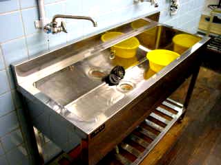 1槽シンク（業務用1槽流し台） 900x450x高（800+90)