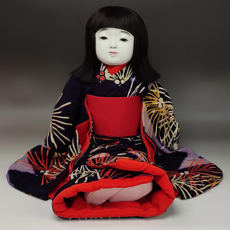 市松人形鳴き人形48センチアンティークドール