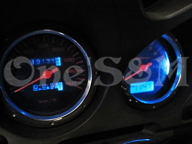 cbx400f メーター リング ゆCBX400F用 メッキ 燃料メーターリング [B3