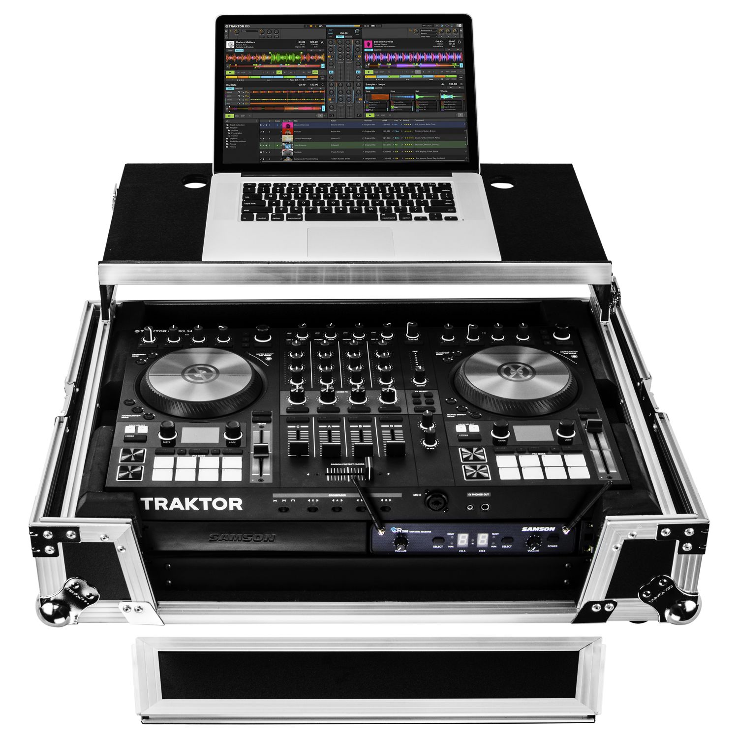 Traktor Kontrol S4 MK3 Case with 2U and Glide Platform | Odyssey Gear