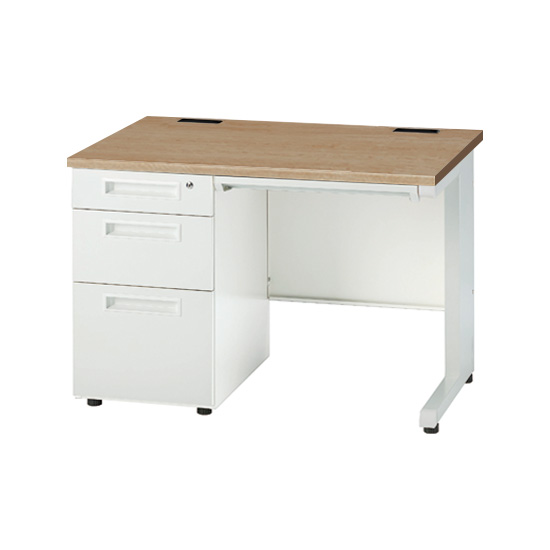 GSD-W107-3L-NFO 井上金庫 オフィスデスク 片袖机 幅1000mm 3段左袖箱