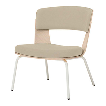 L425AM-FXW0 オカムラ ライブス ラウンジチェア ブラック4本脚