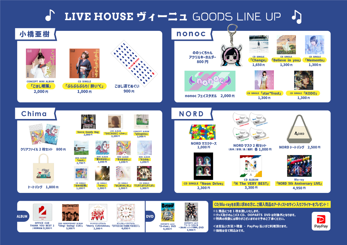 お知らせ - 「ThankCUE+ FANMEETING 2022」アーティストグッズ・CD等の