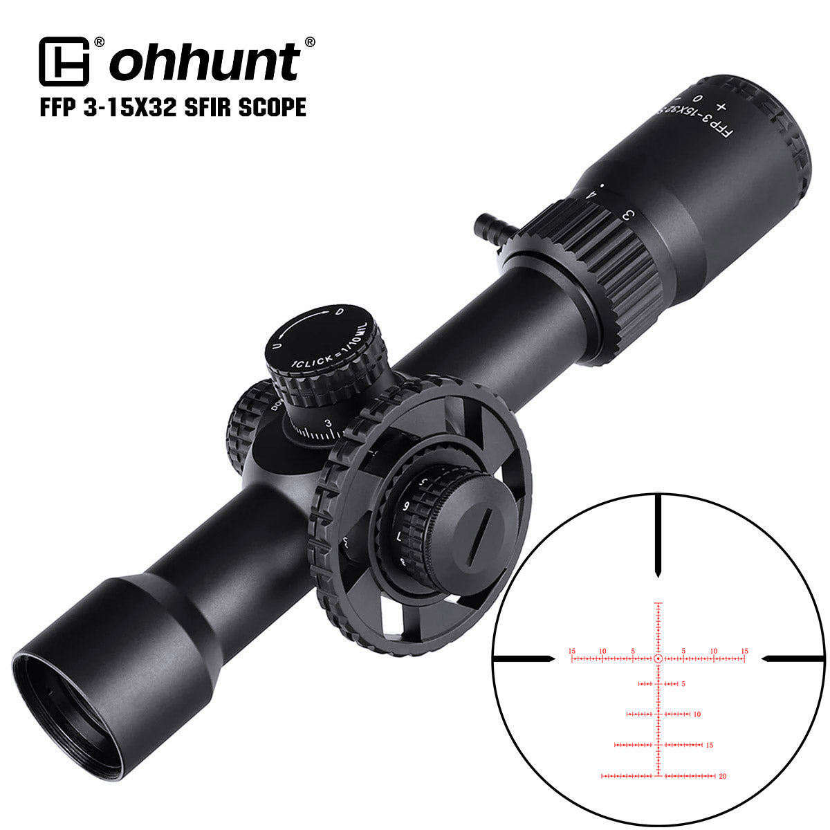 ohhunt Gen2 4-16X50 SFIR FFPライフルスコープ