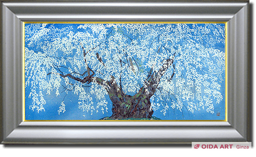 中島千波 坪井の枝垂桜（2） | 絵画など美術品の販売と買取 | 東京