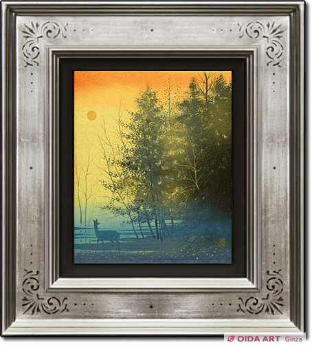 松林誠 油絵【朝の光】 松林誠油絵【朝の光】