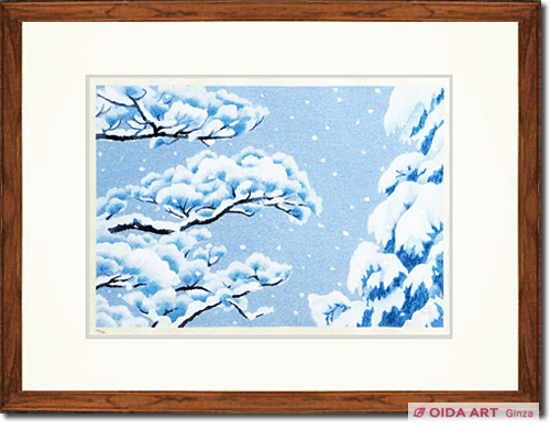 東山魁夷 雪の後 木版画 昭和57年 68/450 風景画 絵画