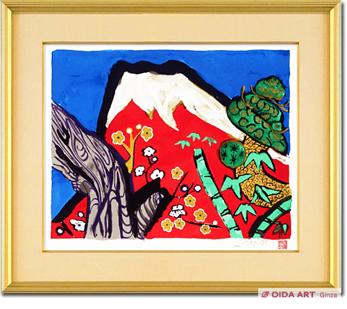 佐伯祐三、絵画、油彩画6号、ガス灯と広告、高級額縁、肉筆、荻須高徳、