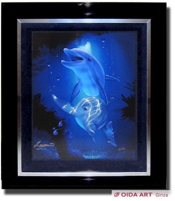 クリスチャン・ラッセン版画タヒチアン・ブルー