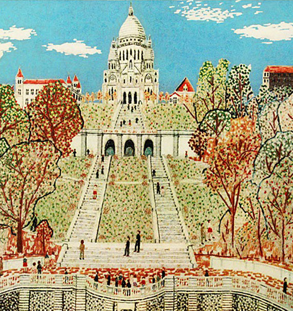 ジグソーパズル 山下清 パリのサクレール寺院 山下清 パリの