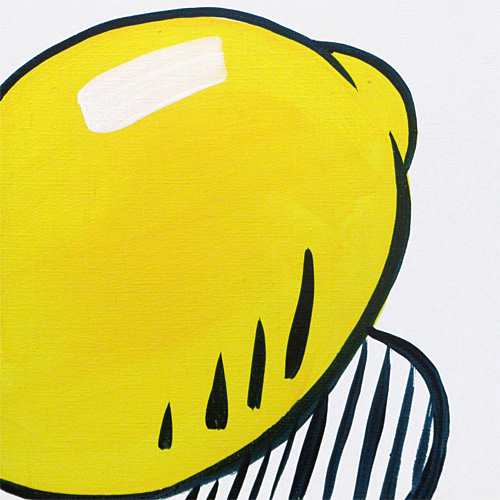 原画 オリジナル 天野タケル Lemon 30x30cm 原画 オリジナル 天野