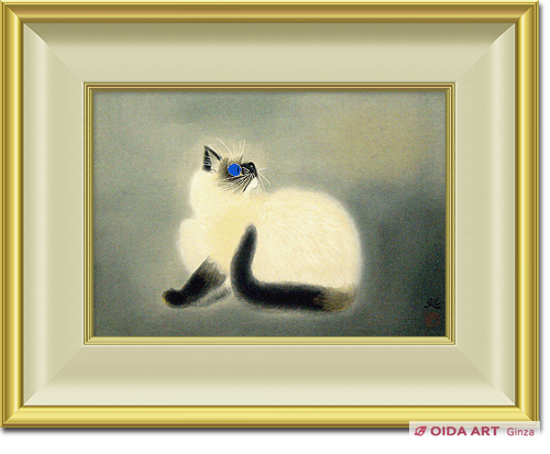 加山又造 猫 | 絵画など美術品の販売と買取 | 東京・銀座 おいだ美術
