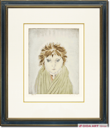 山口 草四郎氏 作「パリーの少女」油絵15号