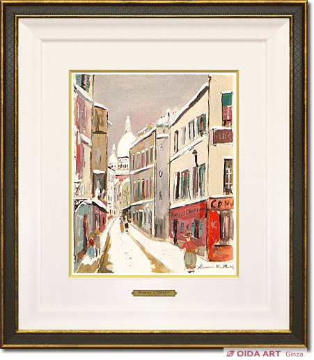 ユトリロ 霊感の村より「サン・リュスティック通り」 | 絵画など美術品