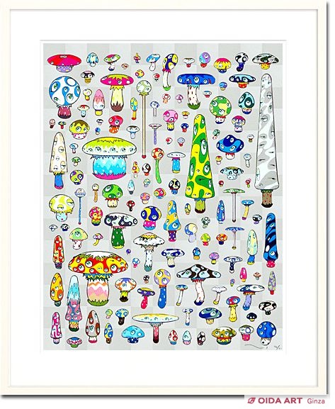 村上隆 ポジきのこ | 絵画など美術品の販売と買取 | 東京・銀座 おいだ美術