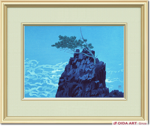 天光」 岩絵の具】東山魁夷の流派・美術家協会会員 天光」 岩絵の具