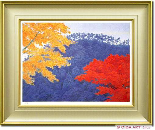 東山魁夷 「花明り」 新復刻画 落款・エディション・作品証明シール