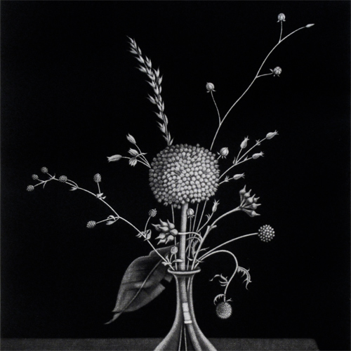 長谷川潔 瓶に挿した種草 | 絵画など美術品の販売と買取 | 東京・銀座