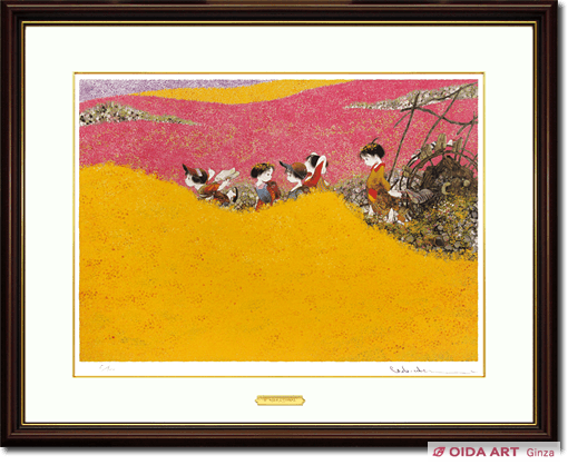 中島潔 花かずら | 絵画など美術品の販売と買取 | 東京・銀座 おいだ美術