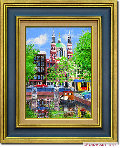 小田切訓「王宮のある運河」F4 小田切訓 王宮のある運河 | 絵画など