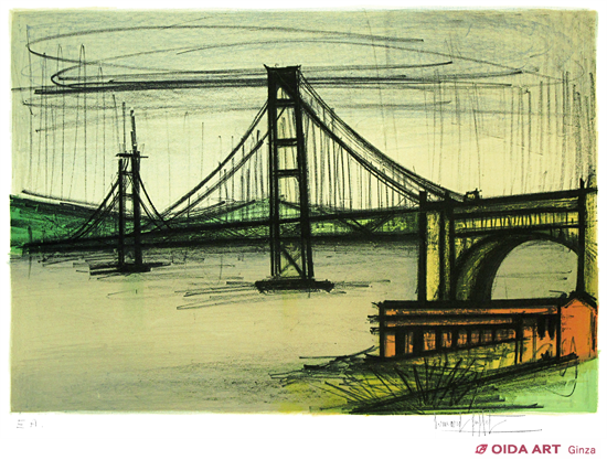 ビュッフェ 「アルバムサンフランシスコNo.3」 リトグラフ 直筆サイン