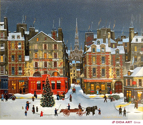 ミシェルドラクロア クリスマスの休日 シルクスクリーン ミッシェル