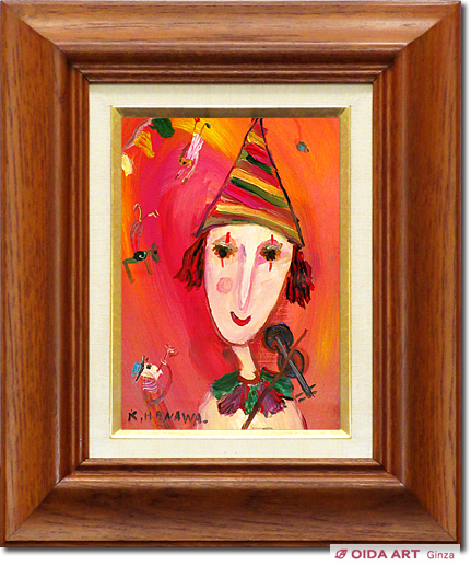 絵画油彩画少女Keith 「微笑み」