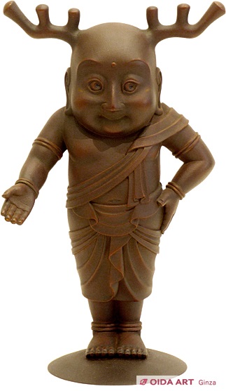 本物保証】籔内佐斗司 悟空鎮 共箱 美品 金属彫刻 東京芸大名誉教授