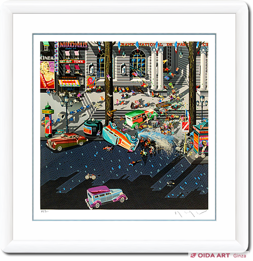 山形博導 シルクスクリーン 泥棒2 山形博導シルクスクリーン泥棒2