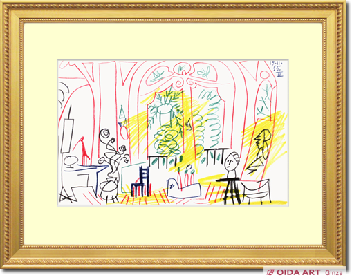 パブロ・ピカソ スケッチブックより アトリエXII | 絵画など美術品の