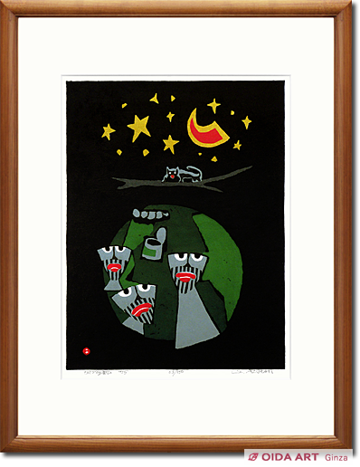 畦地梅太郎 ものの気配 | 絵画など美術品の販売と買取 | 東京・銀座