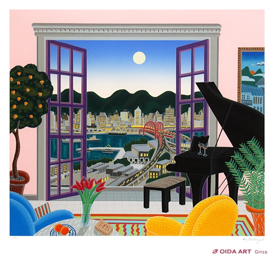 トーマスマックナイト 神戸の街並み おしゃれ 絵画 トーマス・マック