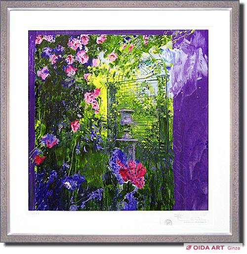 トレンツ・リャド バガテルの薔薇 風景画 花 公園 美品 版画 絵画 真作保証