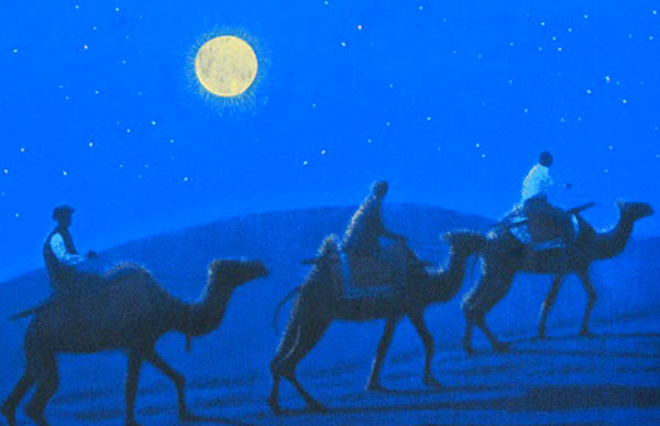 平山郁夫 月光砂漠らくだ行 | 絵画など美術品の販売と買取 | 東京