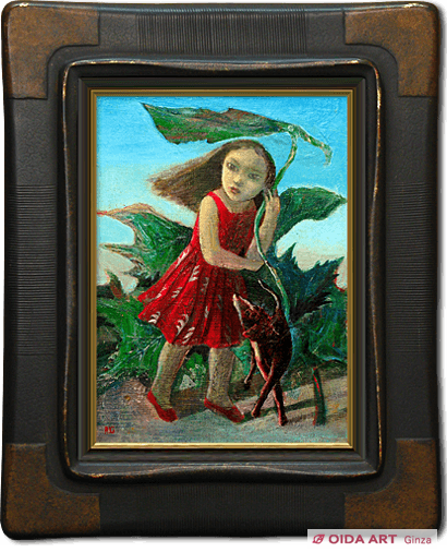 遠藤彰子 遠い日 油絵 新作保証 肉筆 遠藤彰子 遠い日 油絵 新作保証 肉筆