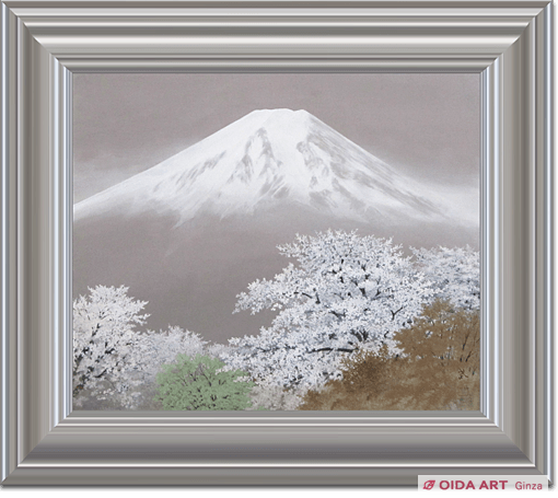 石田武日本画「富士」