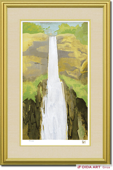 日本画/加藤美代三作/那智の滝 【公式通販】